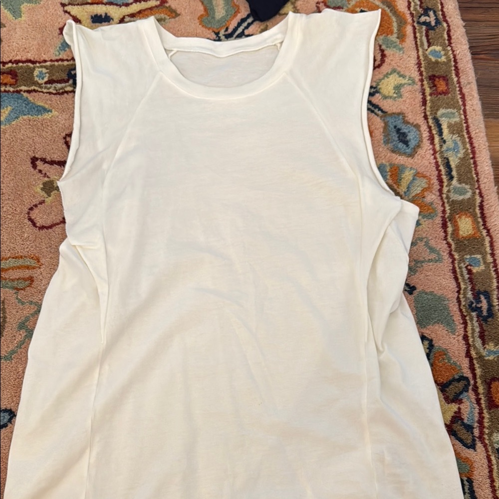 Sleeveless Cream Top